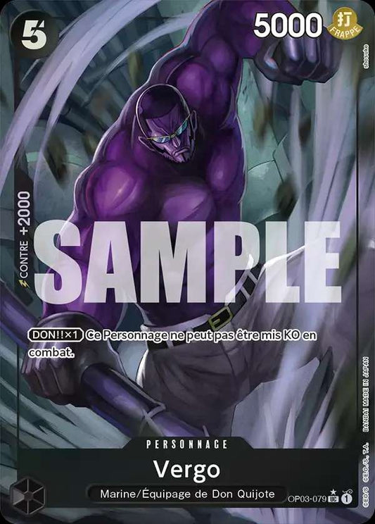 Carte One Piece Vergo V3 OP03-079 UC The Best Neuf FR LorenZone