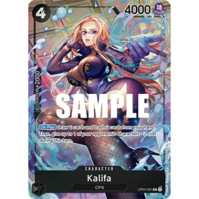 Carte One Piece Kalifa V2 OP03-081 R Pillars Of Strength Neuf EN LorenZone