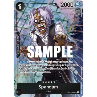 Carte One Piece Spandam V2 OP03-086 R Pillars Of Strength Neuf EN LorenZone