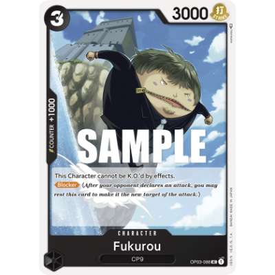 Carte One Piece Fukurou OP03-088 UC Pillars Of Strength Neuf EN LorenZone