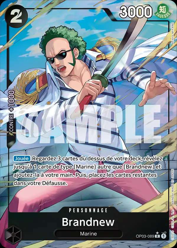 Carte One Piece Brandnew V4 OP03-089 R The Best Neuf FR LorenZone