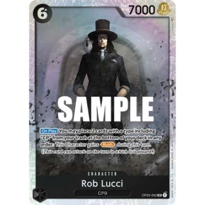 Carte One Piece Rob Lucci V1 OP03-092 SR Pillars Of Strength Neuf EN LorenZone