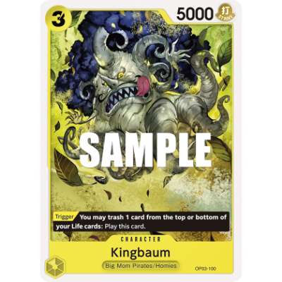Carte One Piece Kingbaum OP03-100 C Pillars Of Strength Neuf EN LorenZone