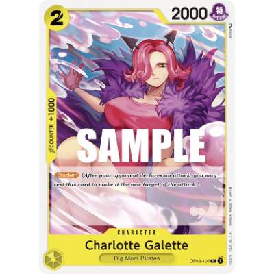 Carte One Piece Charlotte Galette OP03-107 C Pillars Of Strength Neuf EN LorenZone