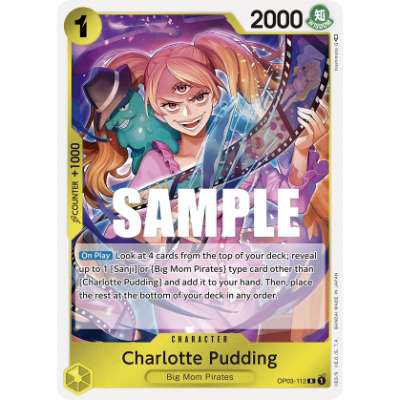 Carte One Piece Charlotte Pudding V2 OP03-112 R Pillars Of Strength Neuf EN LorenZone
