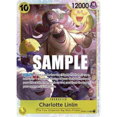 Carte One Piece Charlotte Linlin V1 OP03-114 SR Pillars Of Strength Neuf EN LorenZone