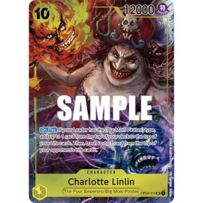 Carte One Piece Charlotte Linlin V2 OP03-114 SR Pillars Of Strength Neuf EN LorenZone