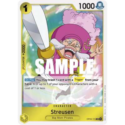 Carte One Piece Streusen OP03-115 R Pillars Of Strength Neuf EN LorenZone