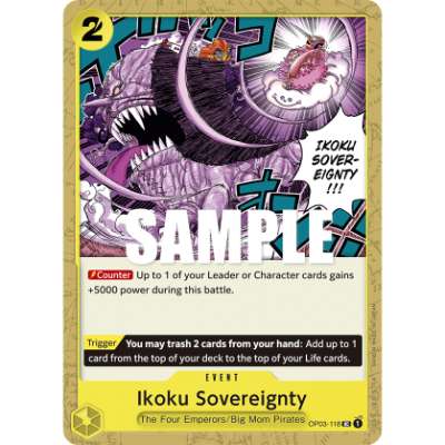 Carte One Piece Ikoku Sovereignty OP03-118 UC Pillars Of Strength Neuf EN LorenZone