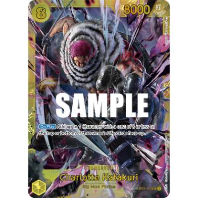 Carte One Piece Charlotte Katakuri V2 OP03-123 SEC Pillars Of Strength Neuf EN LorenZone