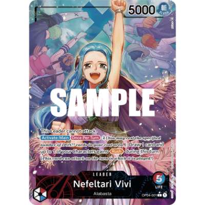 Carte One Piece Nefeltari Vivi V1 OP04-001 L Kingdoms Of Intrigue Neuf EN LorenZone