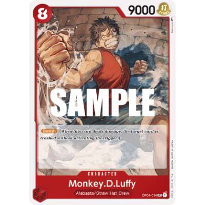 Carte One Piece Monkey.D.Luffy OP04-014 UC Kingdoms Of Intrigue Neuf EN LorenZone