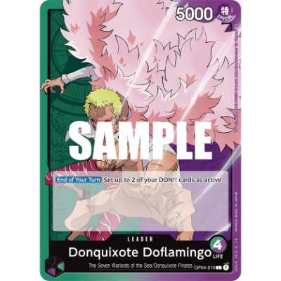 Carte One Piece Donquixote Doflamingo V1 OP04-019 L Kingdoms Of Intrigue Neuf EN LorenZone
