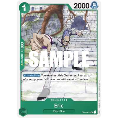 Carte One Piece Eric OP04-022 UC Kingdoms Of Intrigue Neuf EN LorenZone