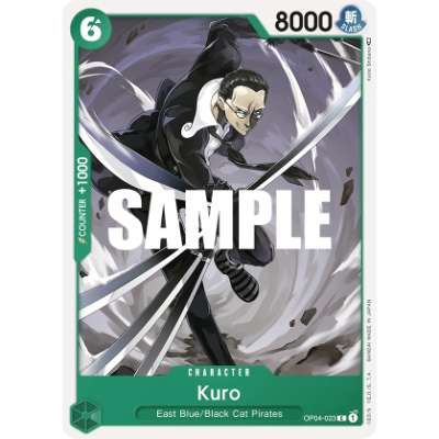 Carte One Piece Kuro OP04-023 C Kingdoms Of Intrigue Neuf EN LorenZone