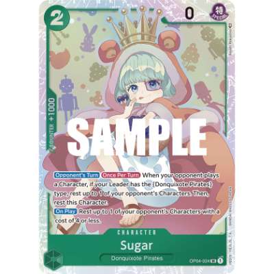 Carte One Piece Sugar V1 OP04-024 SR Kingdoms Of Intrigue Neuf EN LorenZone