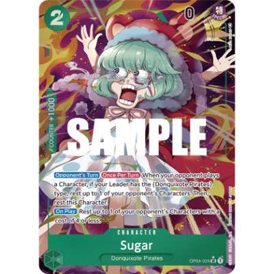 Carte One Piece Sugar V2 OP04-024 SR Kingdoms Of Intrigue Neuf EN LorenZone