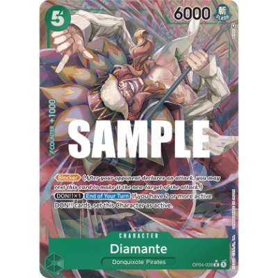 Carte One Piece Diamante V2 OP04-028 R Kingdoms Of Intrigue Neuf EN LorenZone