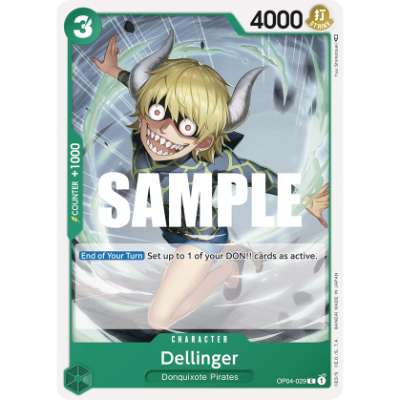 Carte One Piece Dellinger OP04-029 C Kingdoms Of Intrigue Neuf EN LorenZone