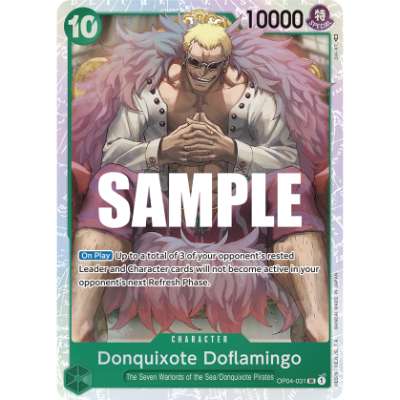 Carte One Piece Donquixote Doflamingo V2 OP04-031 SR Kingdoms Of Intrigue Neuf EN LorenZone