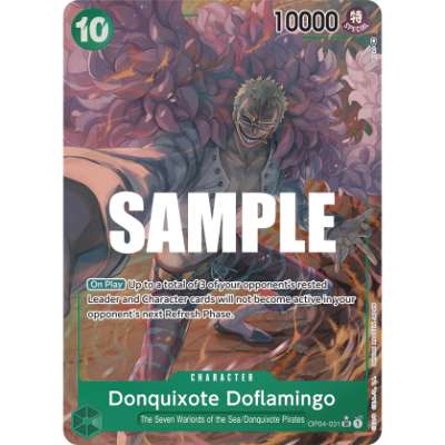 Carte One Piece Donquixote Doflamingo V1 OP04-031 SR Kingdoms Of Intrigue Neuf EN LorenZone