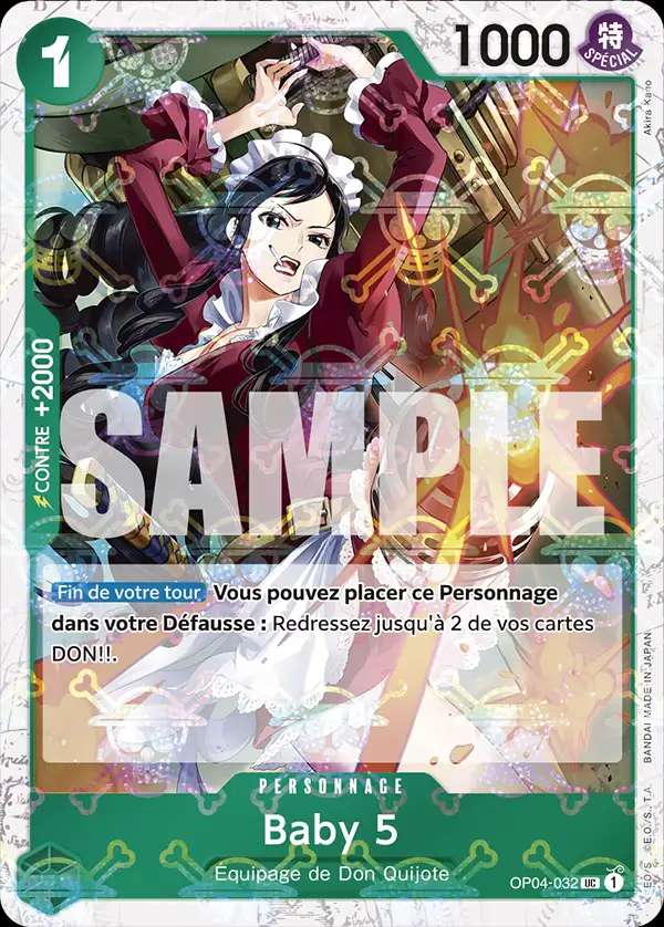 Carte One Piece Baby 5 V2 OP04-032 UC The Best Neuf FR LorenZone