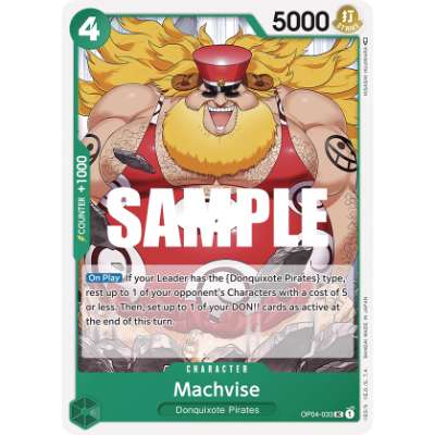 Carte One Piece Machvise OP04-033 UC Kingdoms Of Intrigue Neuf EN LorenZone