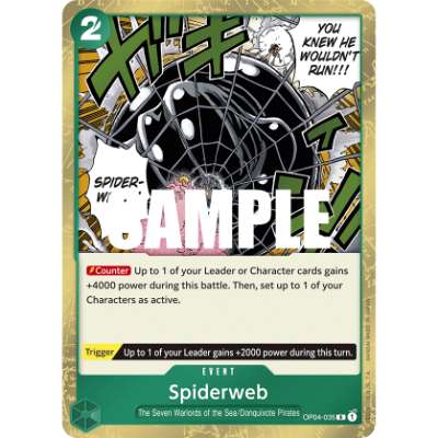 Carte One Piece Spiderweb OP04-035 R Kingdoms Of Intrigue Neuf EN LorenZone