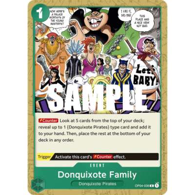 Carte One Piece Donquixote Family OP04-036 C Kingdoms Of Intrigue Neuf EN LorenZone
