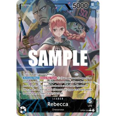 Carte One Piece Rebecca V2 OP04-039 L Kingdoms Of Intrigue Neuf EN LorenZone