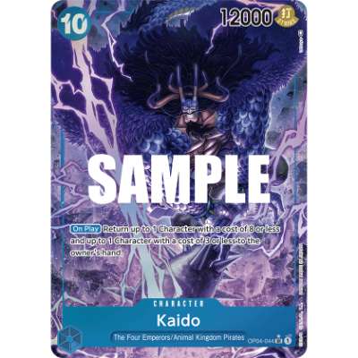 Carte One Piece Kaido V2 OP04-044 SR Kingdoms Of Intrigue Neuf EN LorenZone