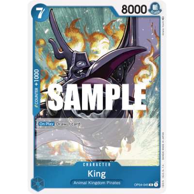 Carte One Piece King OP04-045 R Kingdoms Of Intrigue Neuf EN LorenZone