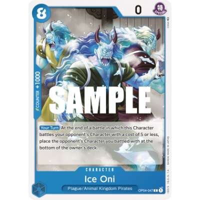Carte One Piece Ice Oni OP04-047 C Kingdoms Of Intrigue Neuf EN LorenZone