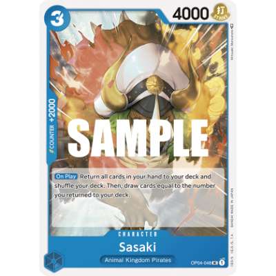 Carte One Piece Sasaki OP04-048 UC Kingdoms Of Intrigue Neuf EN LorenZone