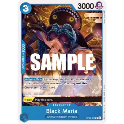 Carte One Piece Black Maria OP04-052 C Kingdoms Of Intrigue Neuf EN LorenZone