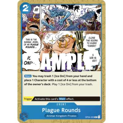 Carte One Piece Plague Rounds OP04-055 C Kingdoms Of Intrigue Neuf EN LorenZone