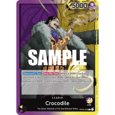 Carte One Piece Crocodile V1 OP04-058 L Kingdoms Of Intrigue Neuf EN LorenZone