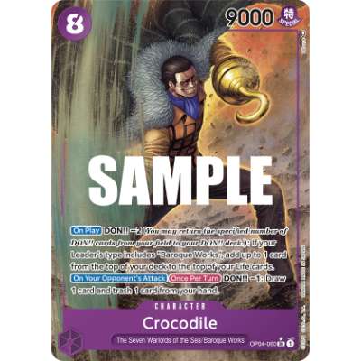 Carte One Piece Crocodile V2 OP04-060 SR Kingdoms Of Intrigue Neuf EN LorenZone