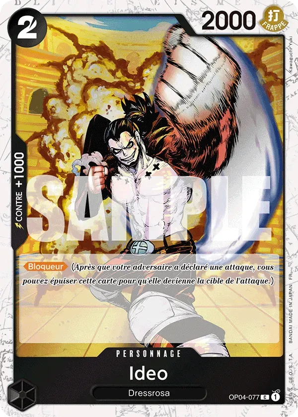 Carte One Piece Ideo V2 - PRB02 - FR OP04-077 Commune Foil The Best Vol.2 Neuf FR LorenZone