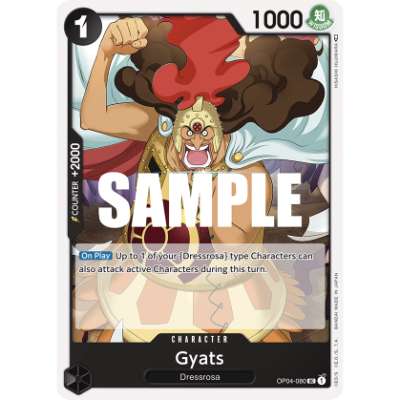 Carte One Piece Gyats OP04-080 UC Kingdoms Of Intrigue Neuf EN LorenZone