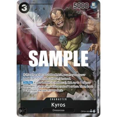 Carte One Piece Kyros V2 OP04-082 R Kingdoms Of Intrigue Neuf EN LorenZone