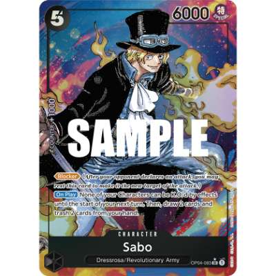 Carte One Piece Sabo V2 OP04-083 SR Kingdoms Of Intrigue Neuf EN LorenZone
