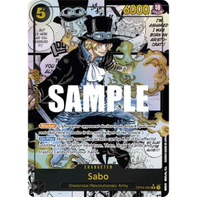 Carte One Piece Sabo V3 OP04-083 SR Kingdoms Of Intrigue Neuf EN LorenZone