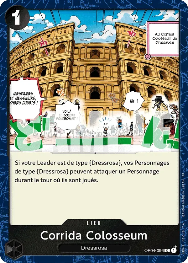 Carte One Piece Corrida Colosseum V2 - PRB02 - FR OP04-096 Commune Foil The Best Vol.2 Neuf FR LorenZone