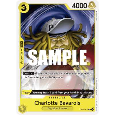 Carte One Piece Charlotte Bavarois OP04-106 C Kingdoms Of Intrigue Neuf EN LorenZone