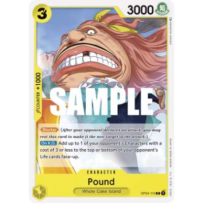 Carte One Piece Pound OP04-110 C Kingdoms Of Intrigue Neuf EN LorenZone