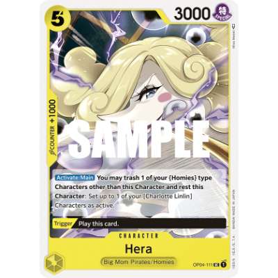 Carte One Piece Hera OP04-111 UC Kingdoms Of Intrigue Neuf EN LorenZone