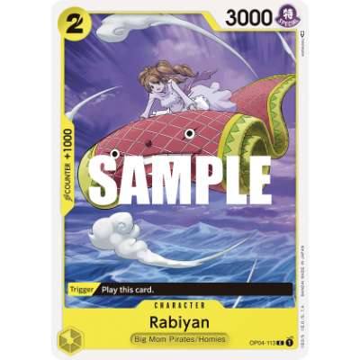Carte One Piece Rabiyan OP04-113 C Kingdoms Of Intrigue Neuf EN LorenZone