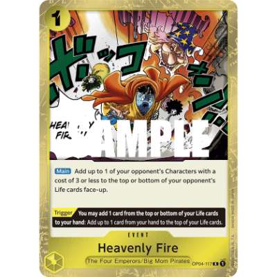 Carte One Piece Heavenly Fire OP04-117 R Kingdoms Of Intrigue Neuf EN LorenZone