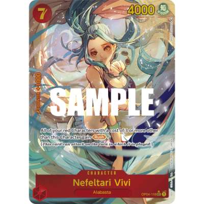 Carte One Piece Nefeltari Vivi V1 OP04-118 SEC Kingdoms Of Intrigue Neuf EN LorenZone